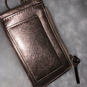 Rose gold card/coin wallet!